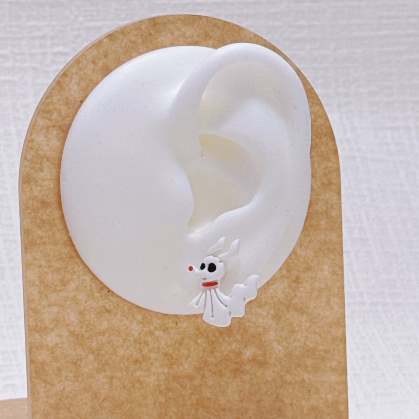 Handcrafted Ghost Dog Earrings, Cute Halloween & Christmas Inspired Studs and Dangles