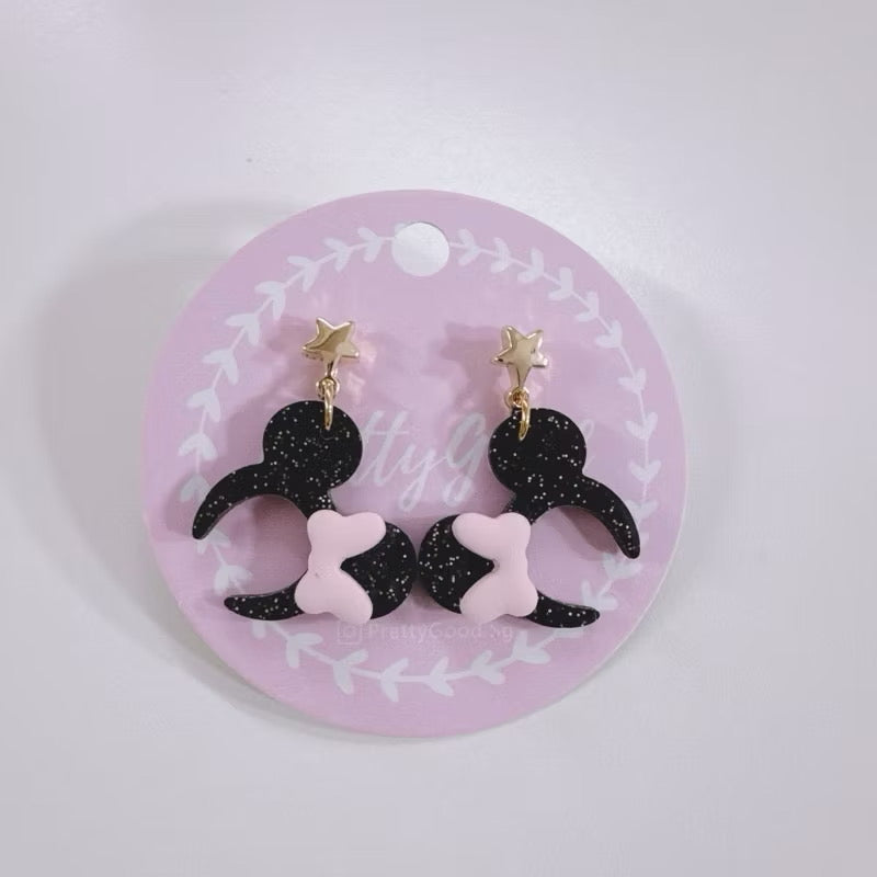 Handcrafted Minnie Mouse Headband Earrings