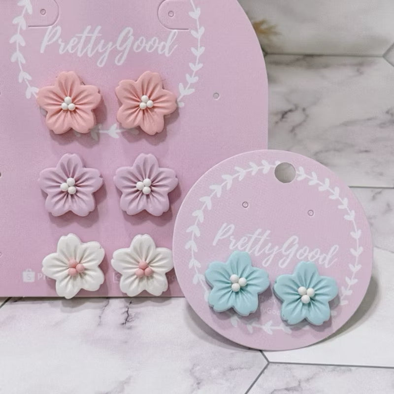 Sakura Studs, Cherry Blossom Earrings