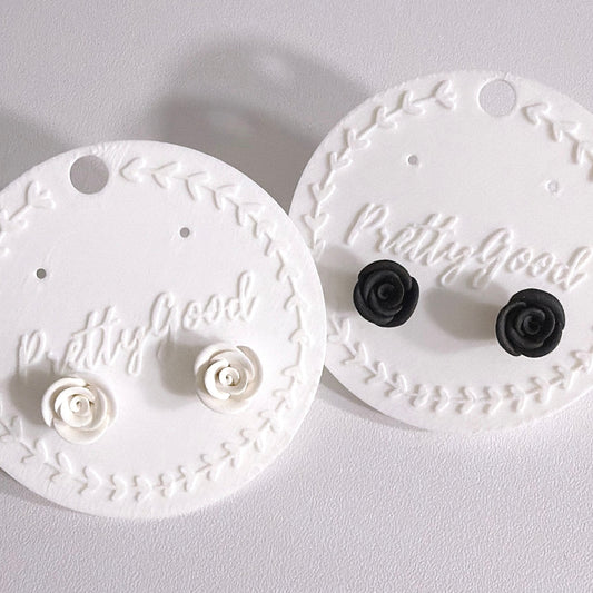 Handmade Dainty Rose Studs