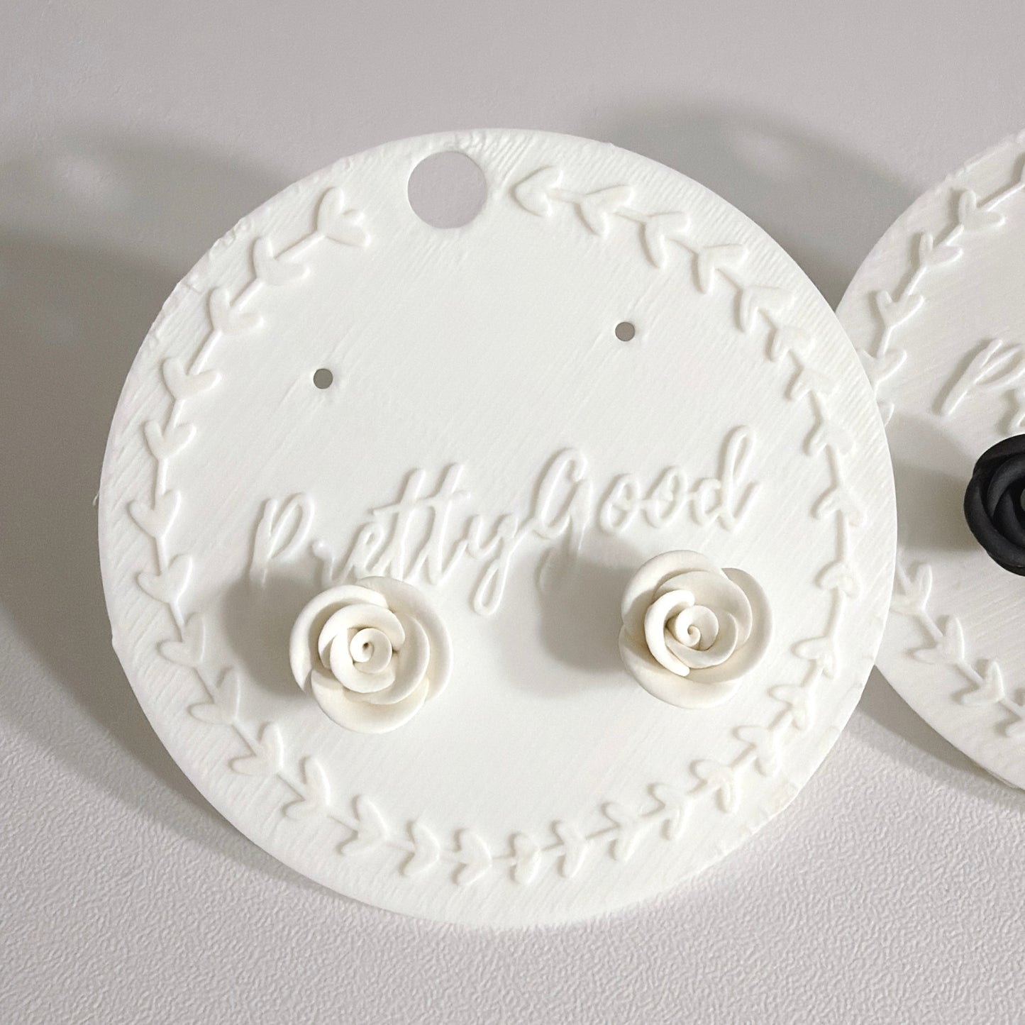 Handmade Dainty Rose Studs