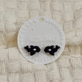 Baby Orca Studs, Handmade in SG, Polymer Clay Earrings