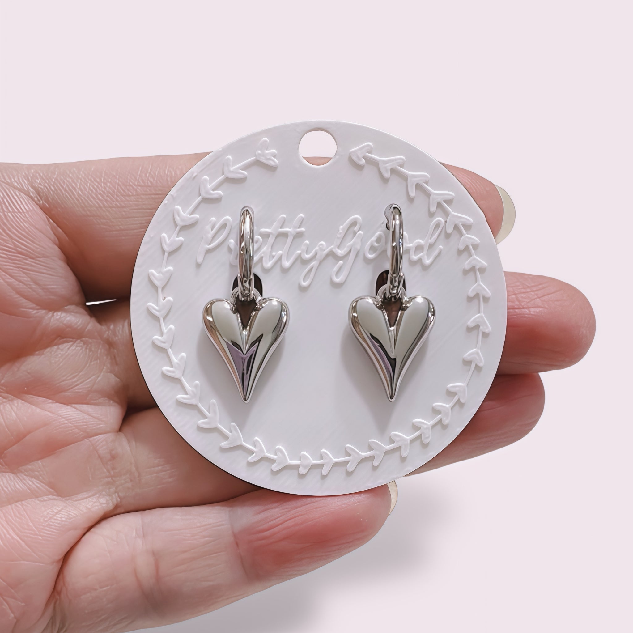 14K Gold Plated Sculpted Heart Huggie Earrings | Tarnish Resistant Minimalist Statement Jewelry