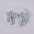 Handcrafted Ribbon Earrings, Handmade Earrings, Gift for Her