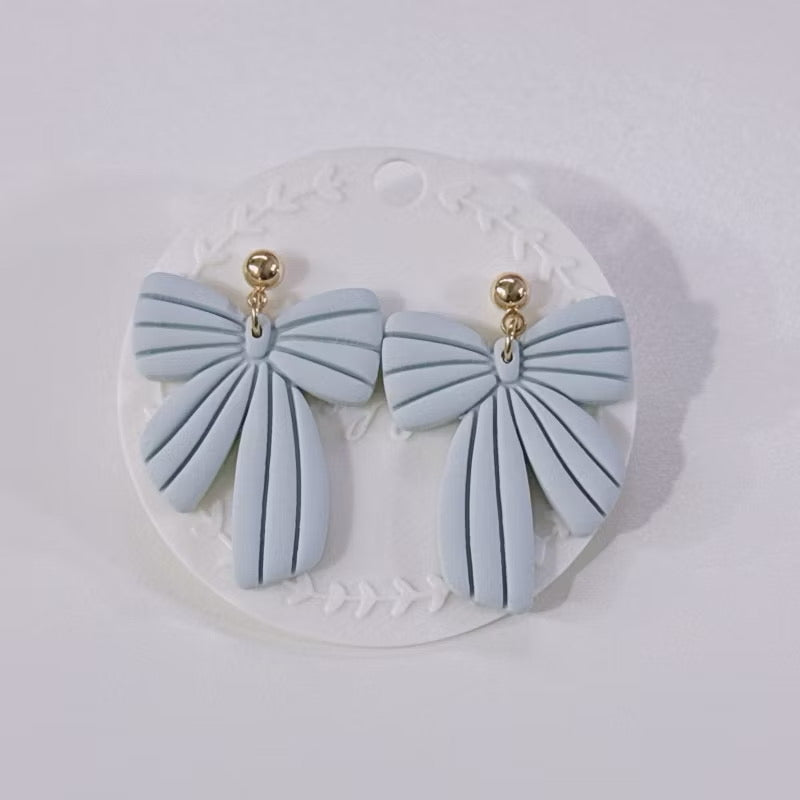 Handcrafted Ribbon Earrings, Handmade Earrings, Gift for Her