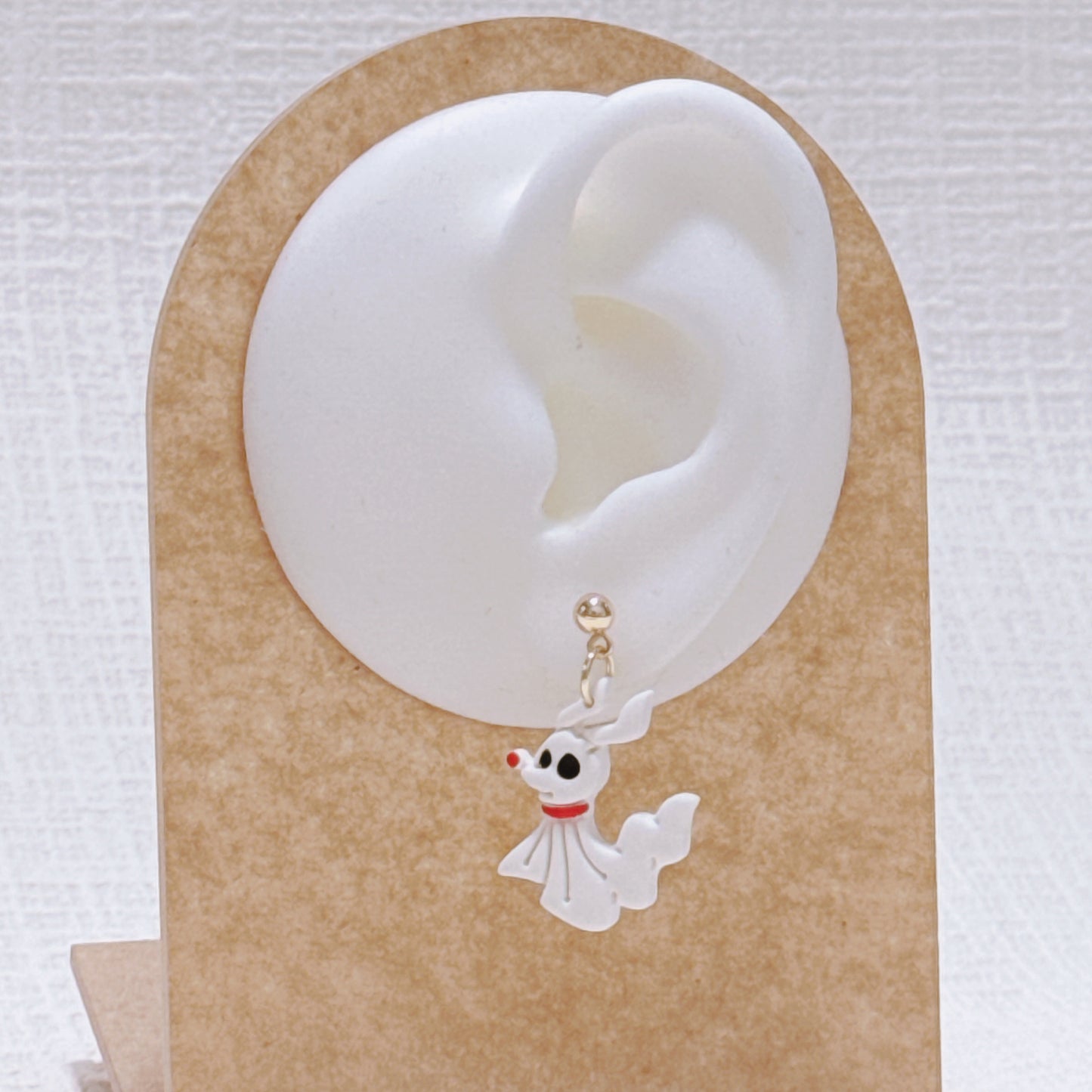 Handcrafted Ghost Dog Earrings, Cute Halloween & Christmas Inspired Studs and Dangles