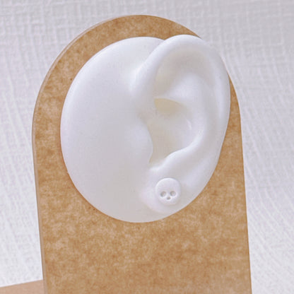 Handcrafted Skull & Heart Stud Earrings Set, Cute Gothic Summerween Jewelry
