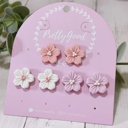 Sakura Studs, Cherry Blossom Earrings