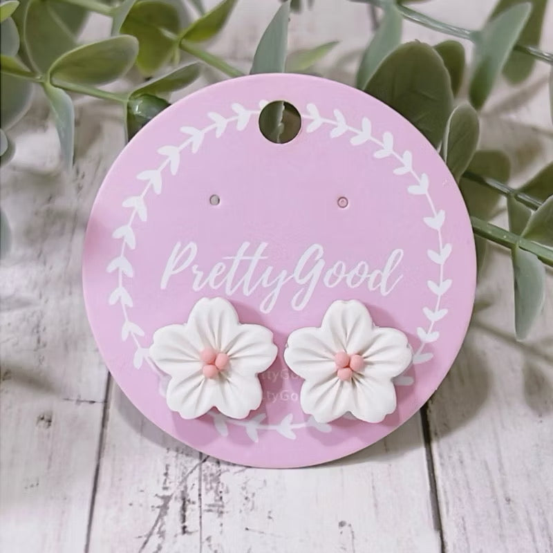 Sakura Studs, Cherry Blossom Earrings