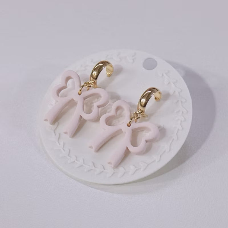 Heart to Heart Ribbon Dangle, Handmade with Love in SG, Valentines Gift for Her