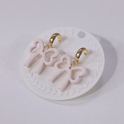 Heart to Heart Ribbon Dangle, Handmade with Love in SG, Valentines Gift for Her