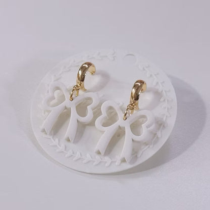 Heart to Heart Ribbon Dangle, Handmade with Love in SG, Valentines Gift for Her