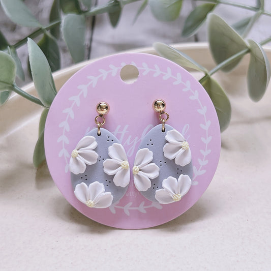 Handcrafted Floral Earrings, Handmade Earrings Singapore