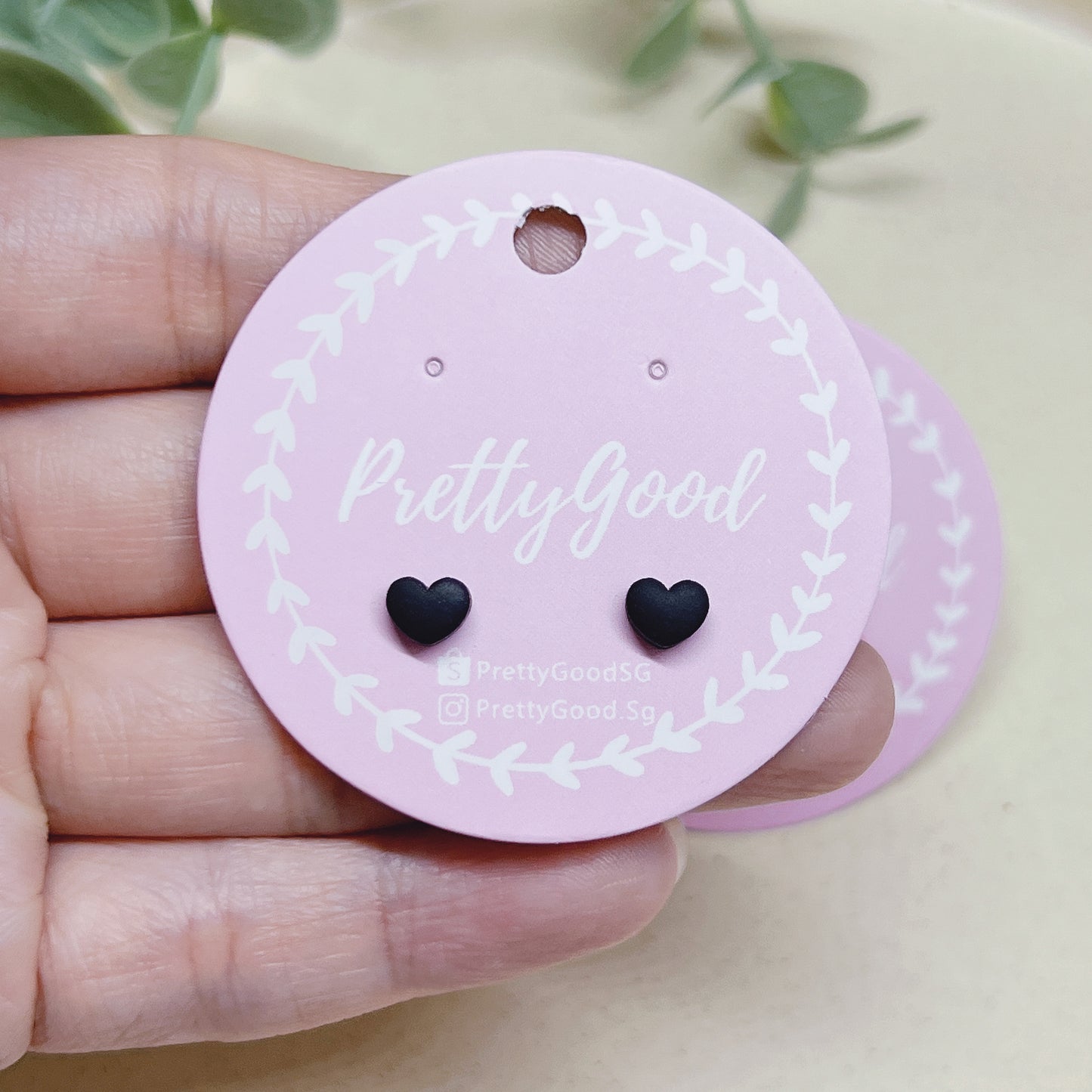 Tiny Chubby Hearts Studs