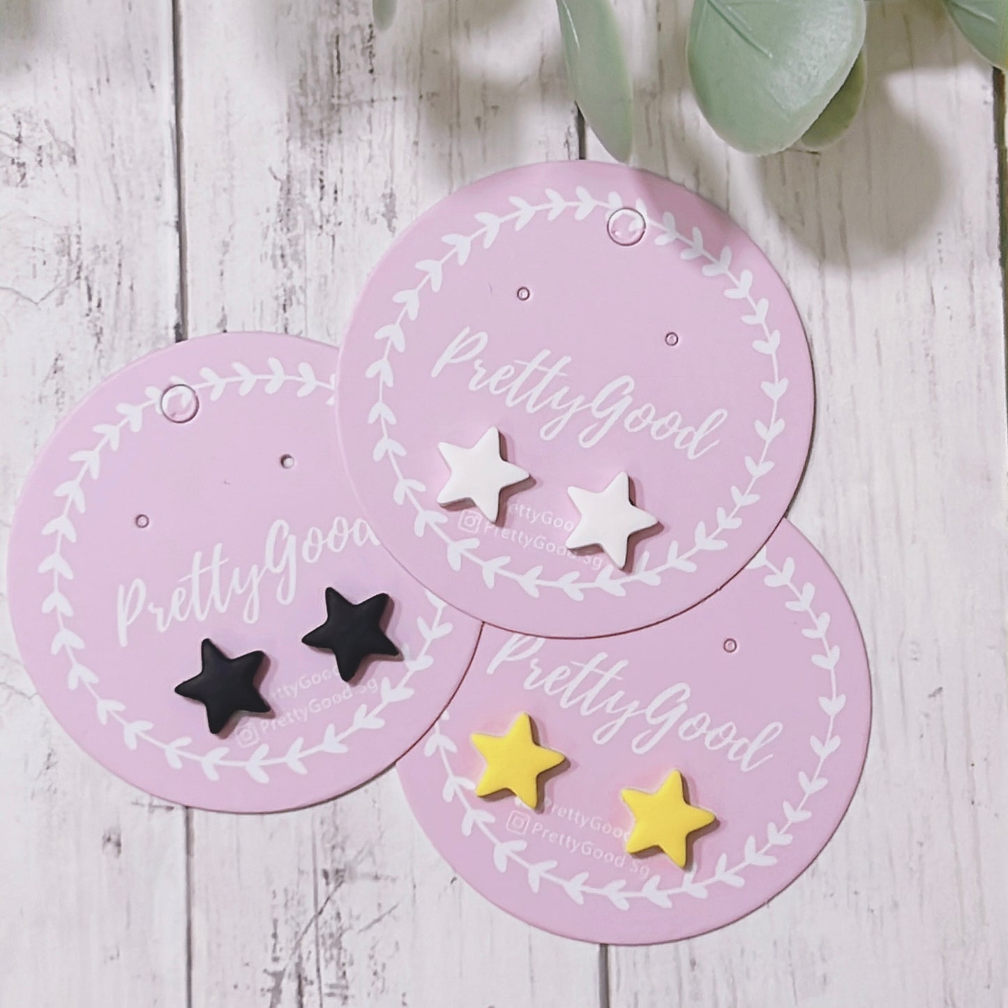 Dainty Star Studs Earrings, Handmade in SG, Cute Gift for Her