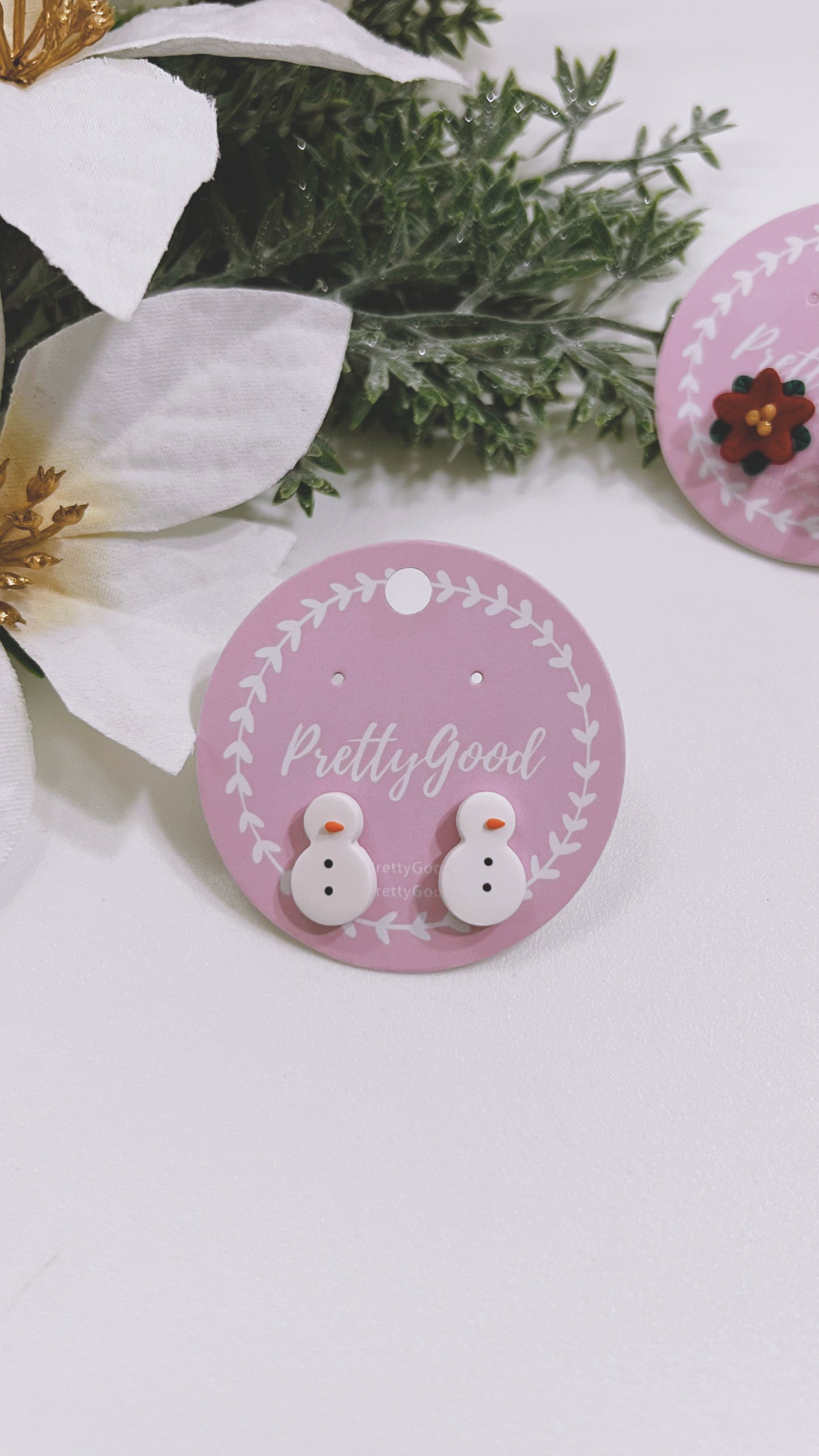 Handmade Christmas Studs Earrings, Gift for Her