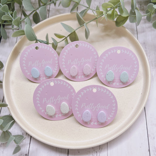 Pastel Easter Eggs Studs - Handmade Earrings by PrettyGood